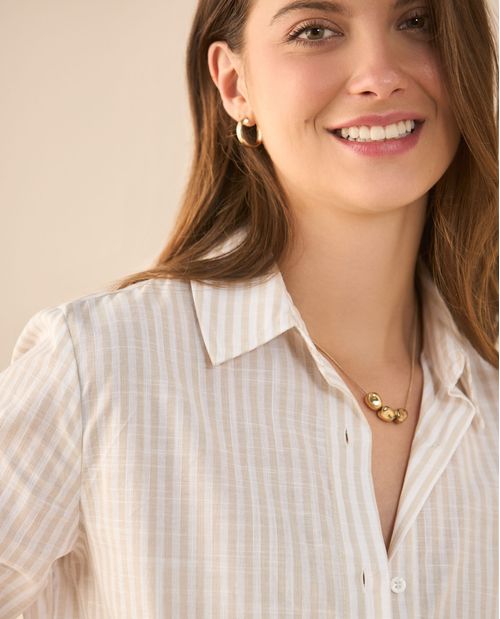 Camisa clásica manga larga para mujer