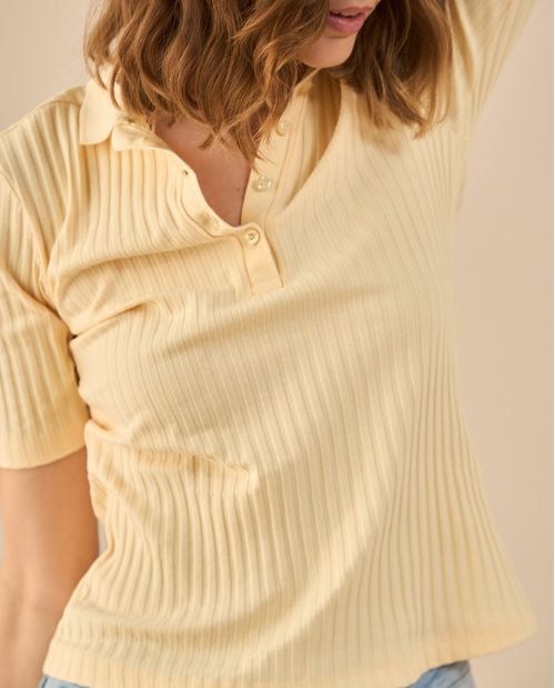 Camiseta tipo polo para mujer