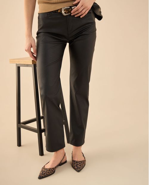 Pantalón tipo cuero para mujer