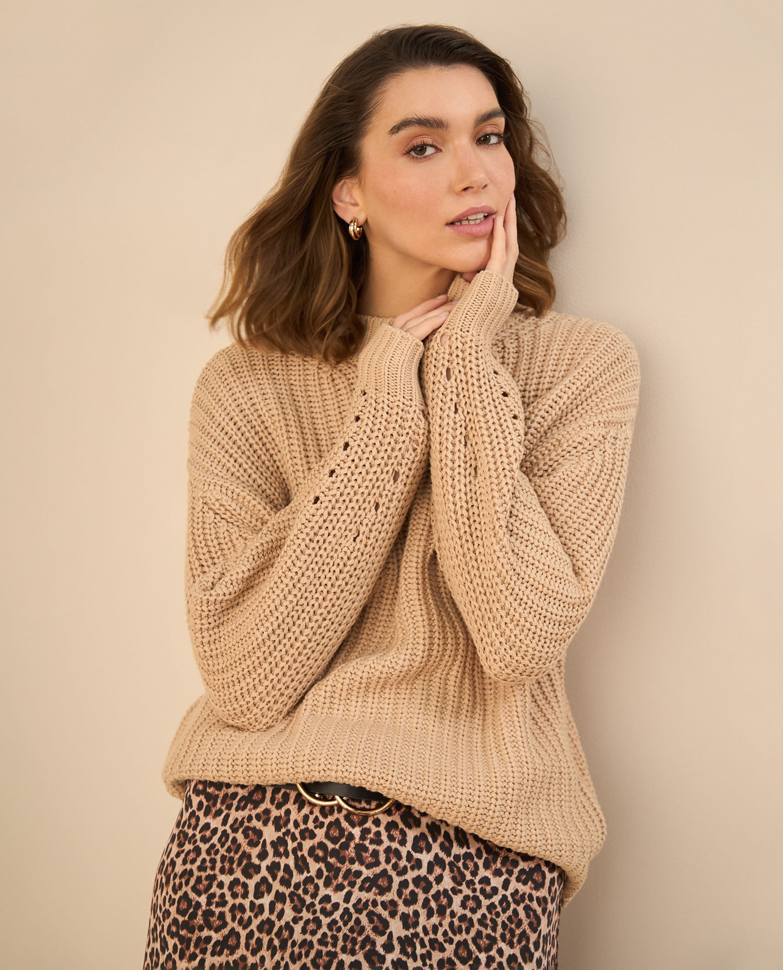 Cuello Alto Chompas Cerradas De Lana Chompas Para Mujer ESPRIT Bolivia