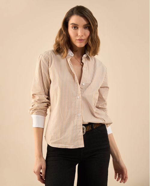 Camisa de largo asimétrico para mujer