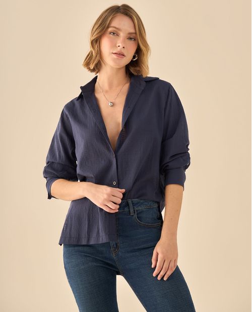 Camisa Elegante Manga Larga