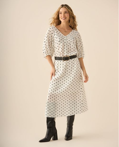 Camisa con escote en V para mujer