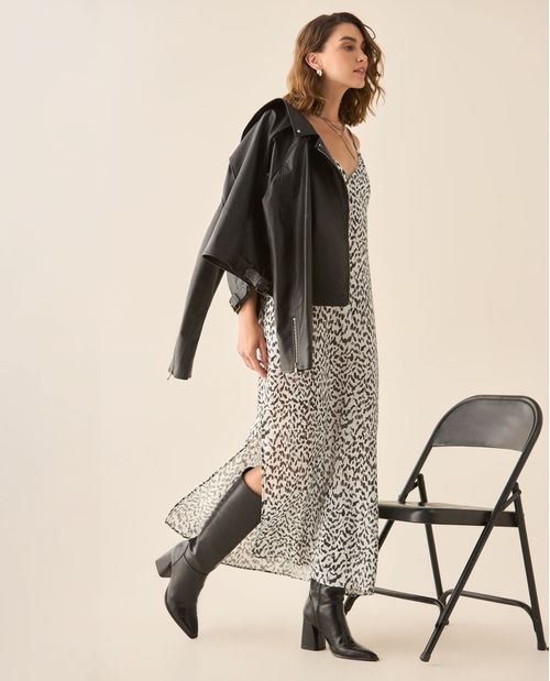 Vestido con estampado de animal print para mujer