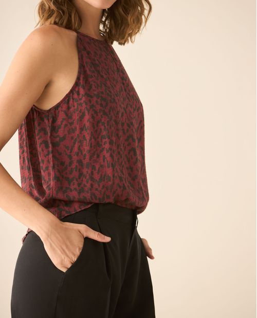 Camisa de animal print para mujer