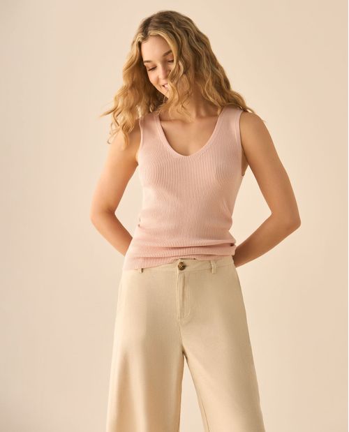 Camisa de silueta ajustada para mujer