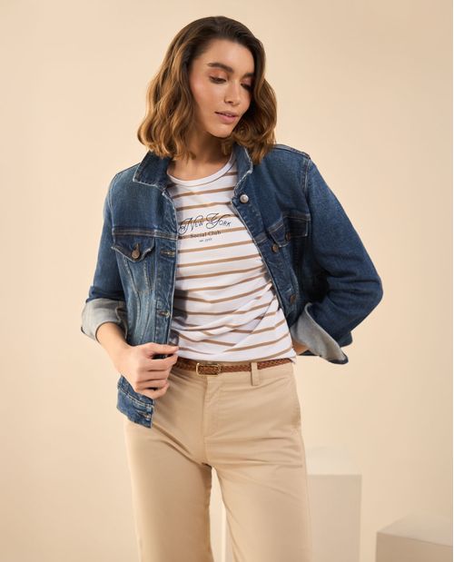 Chaqueta en denim para mujer