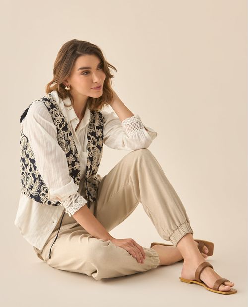 Pantalón clásico bota recta para mujer