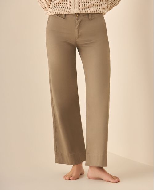 Pantalón clásico recto para mujer