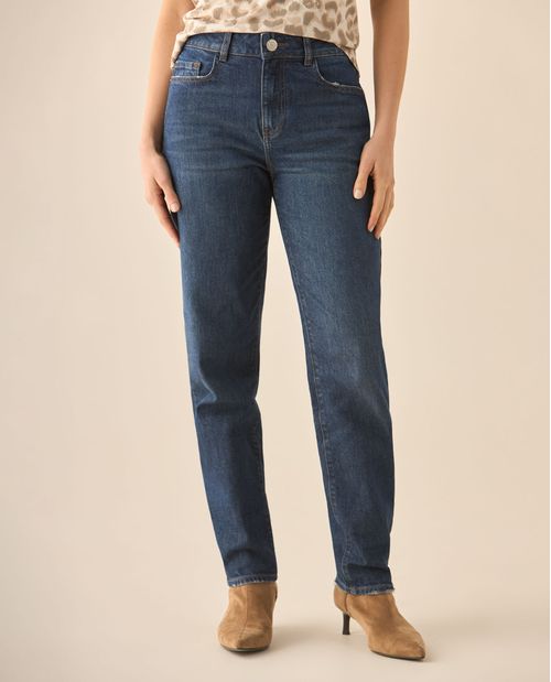 Jean medio cinco bolsillos para mujer