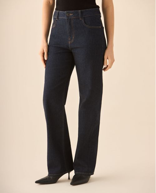 Jean Straight tono oscuro para mujer