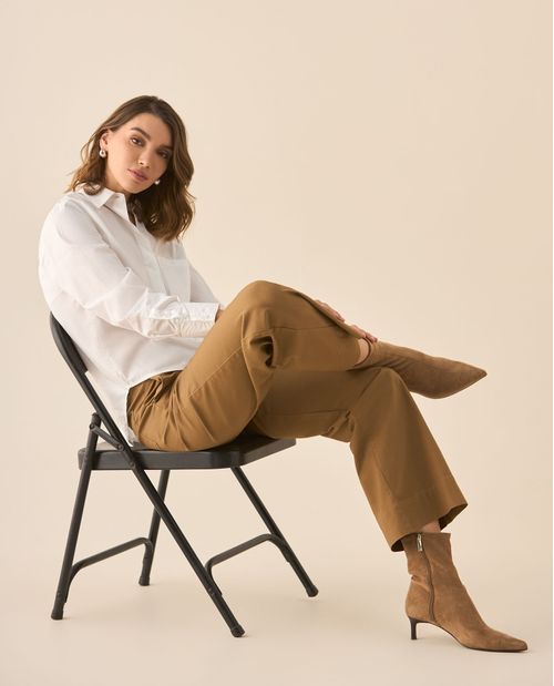 Pantalón clásico recto para mujer