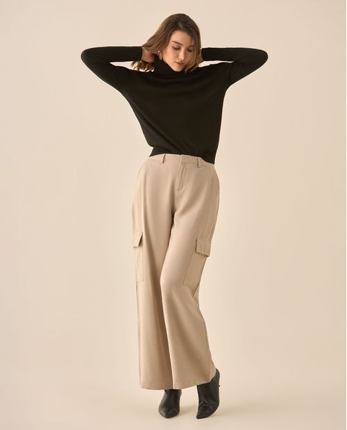 Pantalón clásico bota recta para mujer