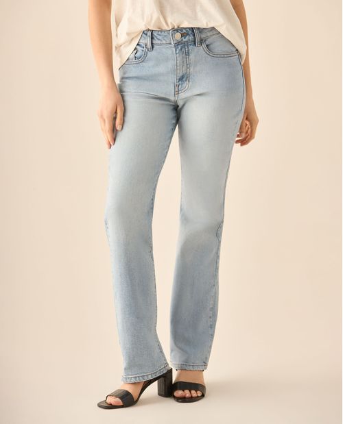 Jean Straight tono claro para mujer