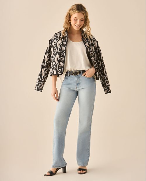 Jean Straight tono claro para mujer