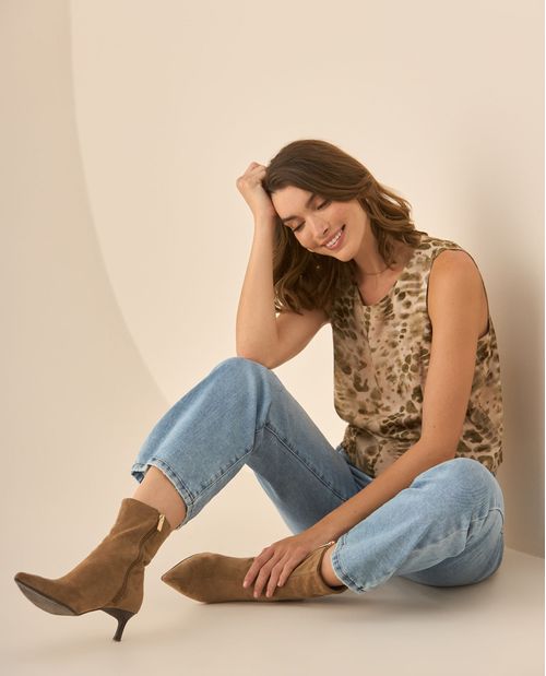 Jean Straight tono claro para mujer