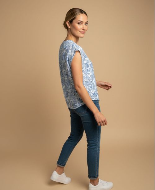 Camisa con Estampado Paisley