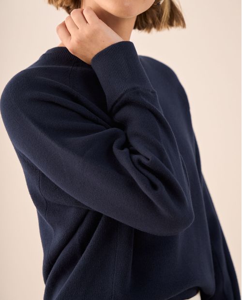 Suéter Oversized Azul Marino