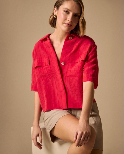 Camisa Textura Crinkle