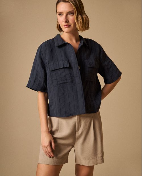 Camisa Textura Crinkle