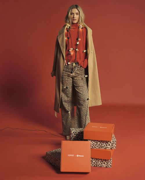 Jean Wide Leg Estampado Leopardo