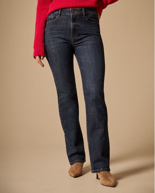 Jean Straight Azul Oscuro con Stretch Suave