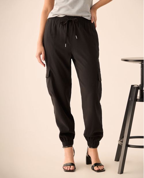 Pantalón Cargo con Cintura Elástica