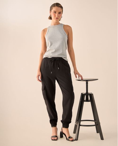 Pantalón Cargo con Cintura Elástica