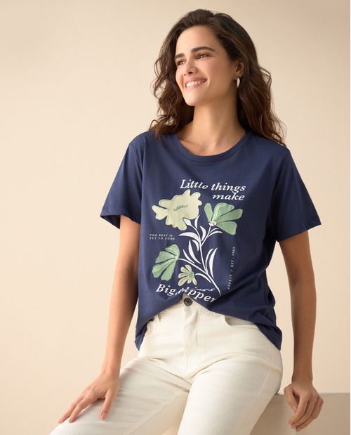 Camiseta de manga corta para mujer